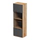 Ντουλάπα κουζίνας Rowan  σε oak-ανθρακί απόχρωση 60x42x182εκ