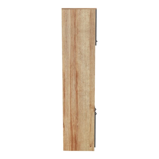 Ντουλάπα κουζίνας Rowan  σε oak-ανθρακί απόχρωση 60x42x182εκ