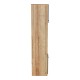 Ντουλάπα κουζίνας Rowan  σε oak-ανθρακί απόχρωση 60x42x182εκ