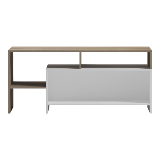 Τραπέζι σαλονιού Consa  sonoma - λευκό 120x60x52.8εκ