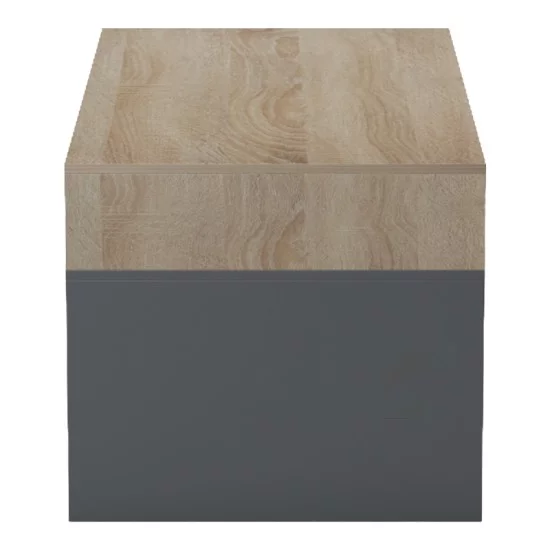 Τραπέζι σαλονιού Consa  sonoma - ανθρακί 120x60x53.6εκ