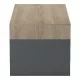 Τραπέζι σαλονιού Consa  sonoma - ανθρακί 120x60x53.6εκ