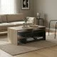 Τραπέζι σαλονιού Consa  sonoma - ανθρακί 120x60x53.6εκ