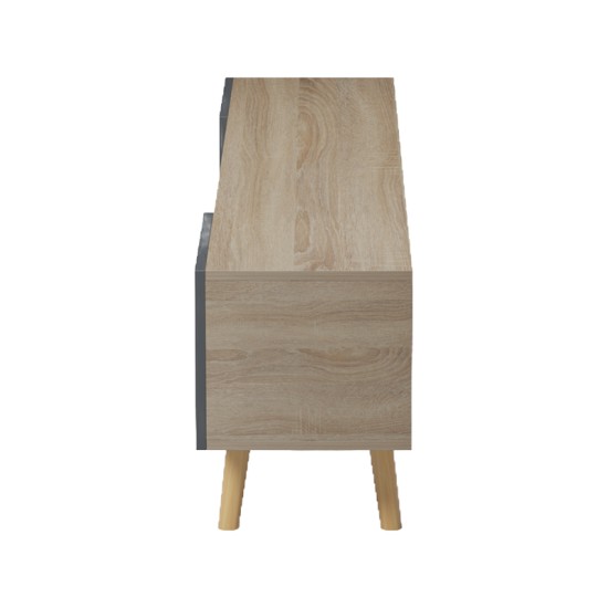Έπιπλο τηλεόρασης Osclo  sonoma-ανθρακί 160x30x53.5εκ
