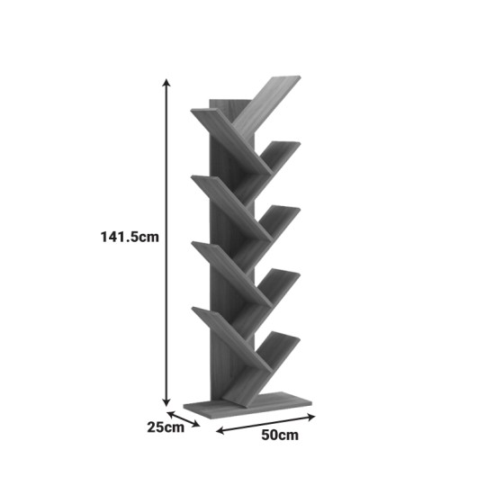Βιβλιοθήκη Fyllo  sonoma 50x25x141.5εκ