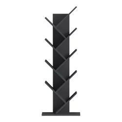 Βιβλιοθήκη Fyllo  ανθρακί 50x25x141.5εκ