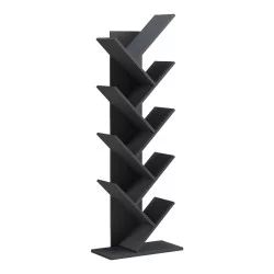 Βιβλιοθήκη Fyllo  ανθρακί 50x25x141.5εκ