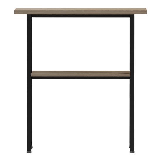 Κονσόλα Solain  sonoma-μαύρο μέταλλο 79x29x85εκ