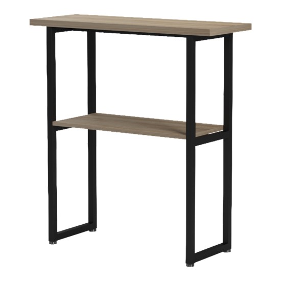 Κονσόλα Solain  sonoma-μαύρο μέταλλο 79x29x85εκ