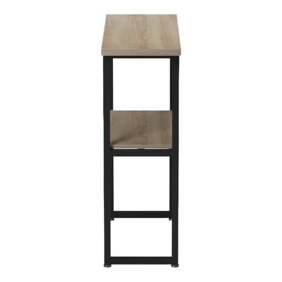 Κονσόλα Solain  sonoma-μαύρο μέταλλο 79x29x85εκ