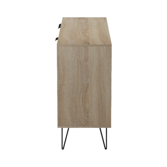 Μπουφές Balain  sonoma-ανθρακί 142x35.5x83εκ