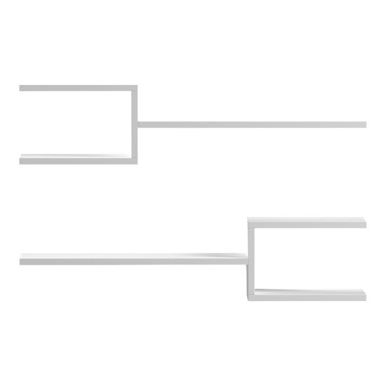 Ραφιέρα τοίχου Galler  λευκό 79x19.5x18εκ