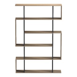 Βιβλιοθήκη Mito  sonoma-ανθρακί 108.5x25x161εκ