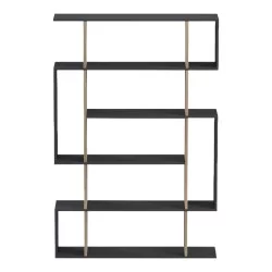 Βιβλιοθήκη Mito  ανθρακί - sonoma 108.5x25x161εκ
