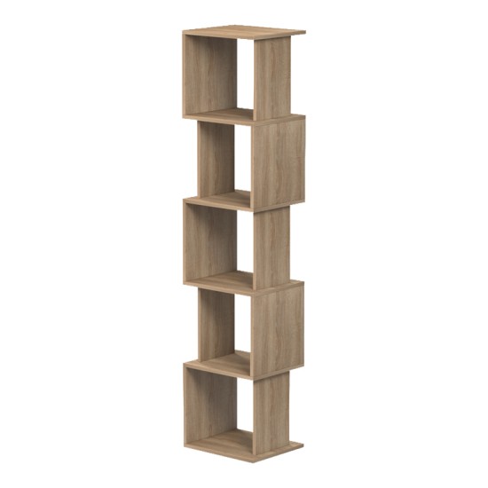 Βιβλιοθήκη Cubik  sonoma 35x30x161εκ