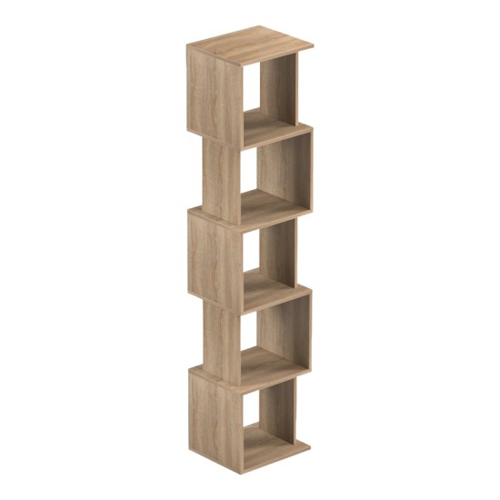 Βιβλιοθήκη Cubik  sonoma 35x30x161εκ