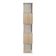 Βιβλιοθήκη Cubik  sonoma- γκρι μπεζ οψη μαρμάρου 35x30x161εκ