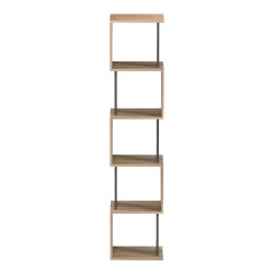 Βιβλιοθήκη Cubik  sonoma- ανθρακί 35x30x161εκ