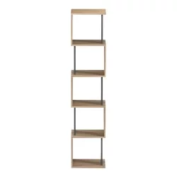 Βιβλιοθήκη Cubik  sonoma- ανθρακί 35x30x161εκ