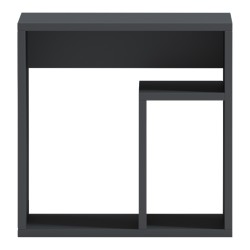 Κομοδίνο Doublo  ανθρακί 40x35x40εκ