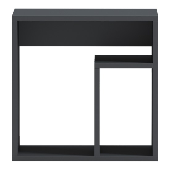 Κομοδίνο Doublo  ανθρακί 40x35x40εκ