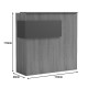 Γραφείο reception Optima  με led sonoma-λευκή όψη μαρμάρου 110x40x110εκ