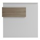 Γραφείο reception Optima  με led λευκό-sonoma 110x40x110εκ