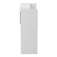Γραφείο reception Optima  με led λευκό-sonoma 110x40x110εκ