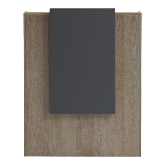 Γραφείο reception Zowel  με led sonoma-ανθρακί 90x40x110εκ