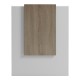 Γραφείο reception Zowel  με led λευκό - sonoma 90x40x110εκ