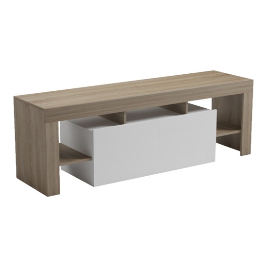 Έπιπλο τηλεόρασης Liner  sonoma-λευκό 150x40x50εκ