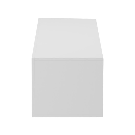 Έπιπλο τηλεόρασης επιτοίχιο με Led Rival  λευκό 120x35x30εκ