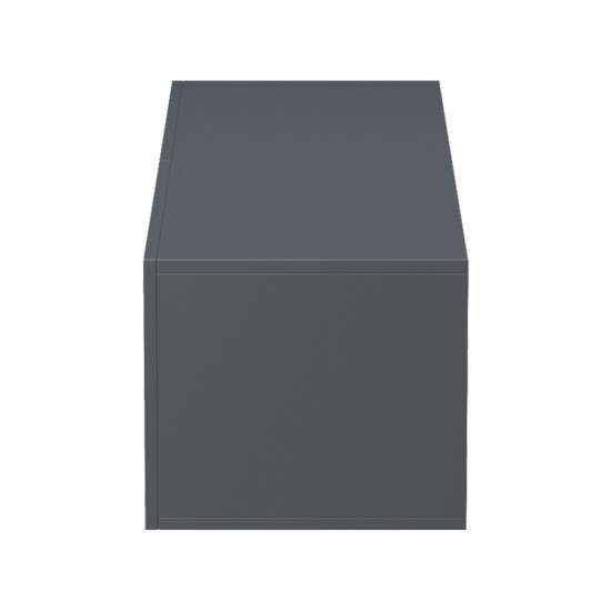 Έπιπλο τηλεόρασης επιτοίχιο με Led Rival  ανθρακί 120x35x30εκ