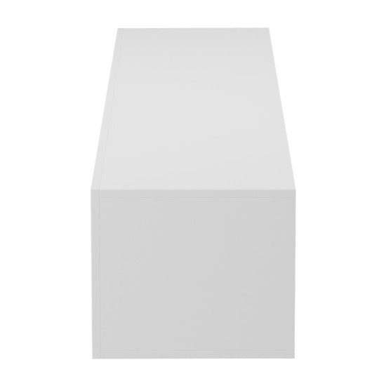 Έπιπλο τηλεόρασης επιτοίχιο με Led Rival  λευκό 180x35x30εκ