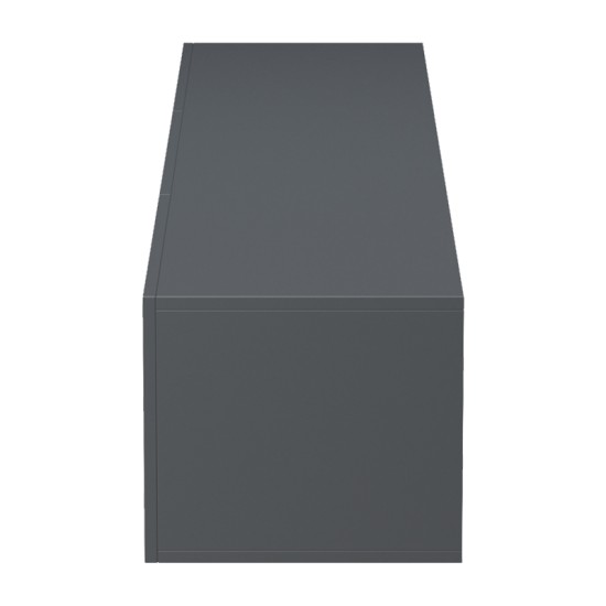 Έπιπλο τηλεόρασης επιτοίχιο με Led Rival  ανθρακι 180x35x30εκ