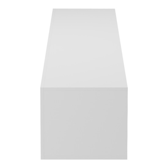 Έπιπλο τηλεόρασης επιτοίχιο με Led Rival  λευκό 210x35x30εκ