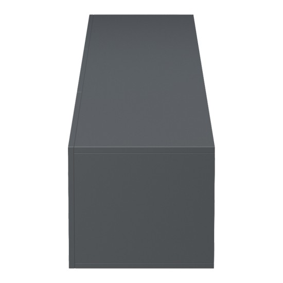 Έπιπλο τηλεόρασης επιτοίχιο με Led Rival  ανθρακί 210x35x30εκ