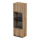Ντουλάπα κουζίνας Rowan  σε ανθρακί-oak απόχρωση 60x42x182εκ