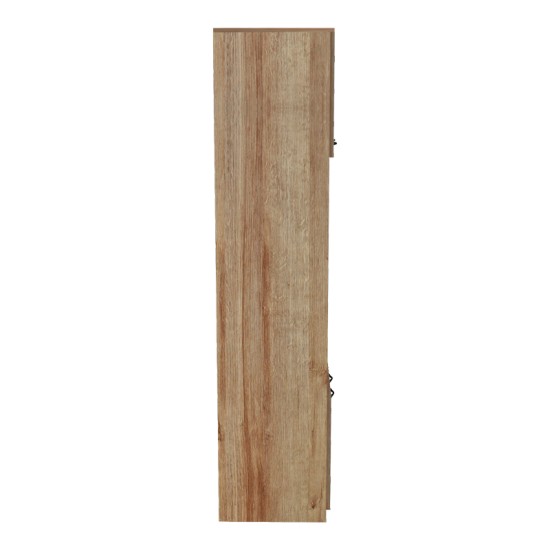 Ντουλάπα κουζίνας Rowan  σε ανθρακί-oak απόχρωση 60x42x182εκ