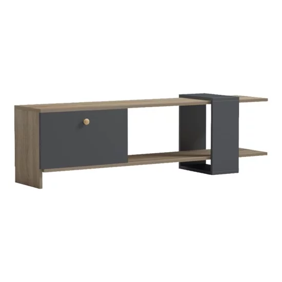Έπιπλο τηλεόρασης Standi  σε sonoma-ανθρακί 120x25x36.8εκ