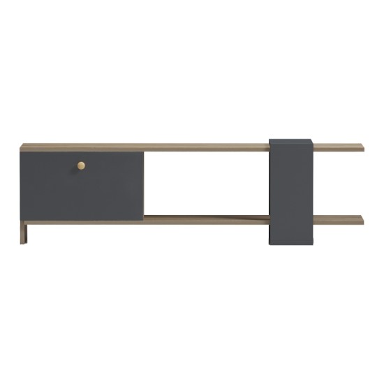 Έπιπλο τηλεόρασης Standi  σε sonoma-ανθρακί 120x25x36.8εκ