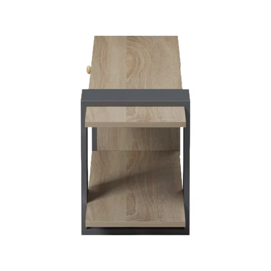Έπιπλο τηλεόρασης Standi  σε sonoma-ανθρακί 120x25x36.8εκ