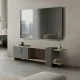 Έπιπλο τηλεόρασης Standi  σε sonoma-ανθρακί 120x25x36.8εκ