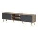 Έπιπλο τηλεόρασης Gorna  sonoma-ανθρακί 180x35x48.6εκ