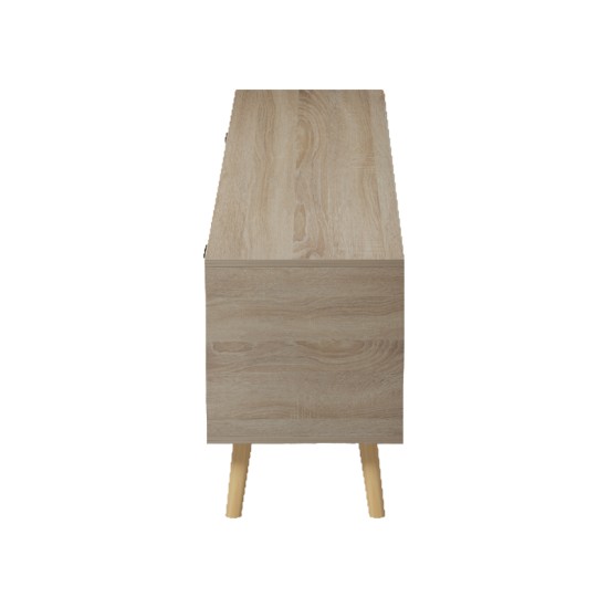 Έπιπλο τηλεόρασης Gorna  sonoma-ανθρακί 180x35x48.6εκ