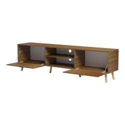 Έπιπλο τηλεόρασης Gorna  καρυδί 180x35x48.6εκ