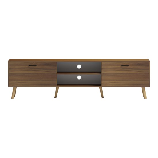 Έπιπλο τηλεόρασης Gorna  καρυδί 180x35x48.6εκ