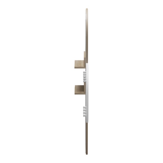 Κρεμάστρα με καθρέπτη Baunty  sonoma-λευκό 125x11x122εκ