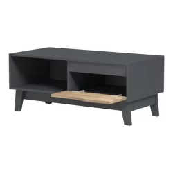 Τραπέζι σαλονιού Judas  ανθρακί-sonoma 90x45x38.5εκ