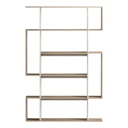 Βιβλιοθήκη Mito  sonoma - μπεζ μαρμάρου 108.5x25x161εκ